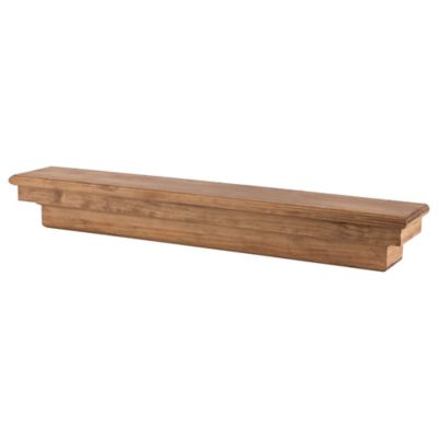 Image showing  48 in. French Corbel Fireplace Mantel Shelf, Aged Oak
