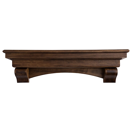 Dogberry Collections French Corbel Fireplace Mantel Shelf, MFCOR4877DKCHNONE