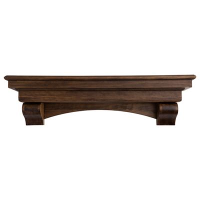 Dogberry Collections French Corbel Fireplace Mantel Shelf, MFCOR7277DKCHNONE