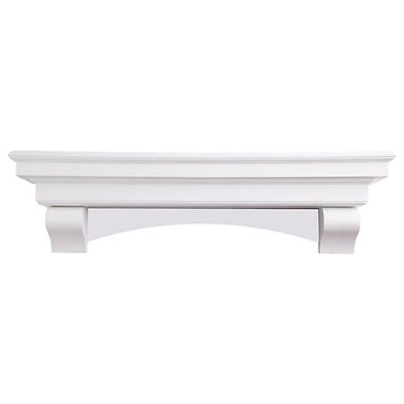 Dogberry Collections French Corbel Fireplace Mantel Shelf, MFCOR6077WHITNONE