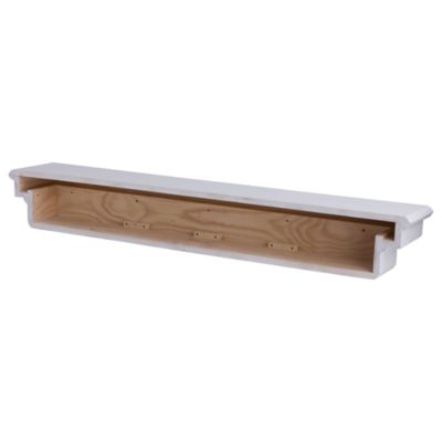 Image showing 7 th Dogberry Collections French Corbel Fireplace Mantel Shelf, MFCOR6077WHITNONE