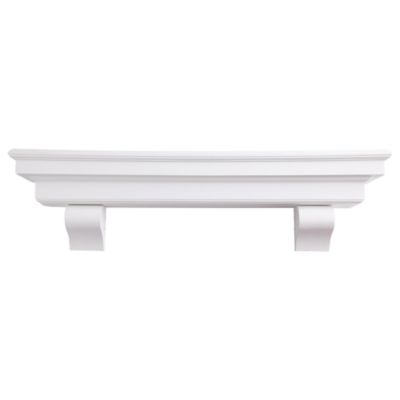 Image showing  French Corbel Fireplace Mantel Shelf, MFCOR7277WHITNONE