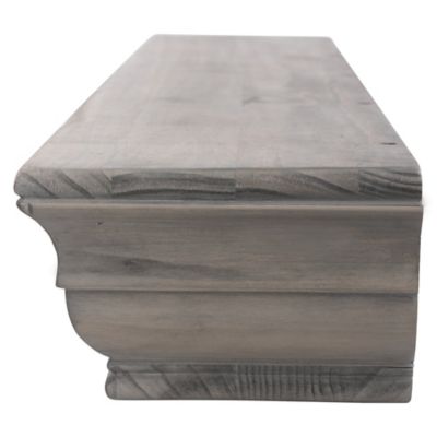 Image showing 5 th Dogberry Collections 48 in. Shaker Fireplace Mantel Shelf, Ash Gray