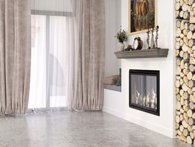 Image showing 8 th Dogberry Collections 48 in. Shaker Fireplace Mantel Shelf, Ash Gray