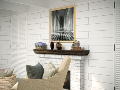 Image showing 9 th Dogberry Collections Shaker Fireplace Mantel Shelf, MSHAK4877DKCHNONE