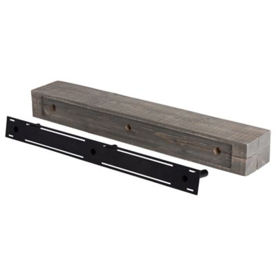 Image showing 9 th Dogberry Collections 48 in. Solid Beam Fireplace Mantel Shelf