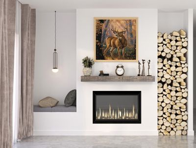 Image showing 10 th Dogberry Collections 48 in. Solid Beam Fireplace Mantel Shelf