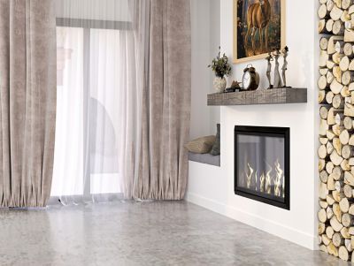 Image showing 10 th Dogberry Collections 60 in. Solid Beam Fireplace Mantel Shelf