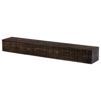 Image showing  48 in. Solid Beam Fireplace Mantel Shelf, Chocolate