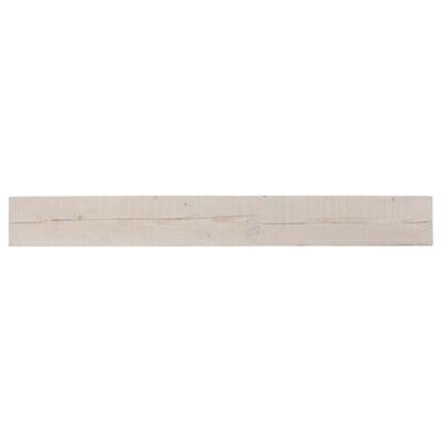 Dogberry Collections Solid Beam Fireplace Mantel Shelf, MSOLD4806WHITNONE
