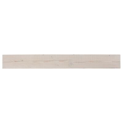 Dogberry Collections 72 in. Solid Beam Fireplace Mantel Shelf, White