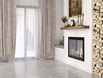 Image showing 9 th Dogberry Collections 60 in. Solid Timber Floating Shelf, Aged Oak