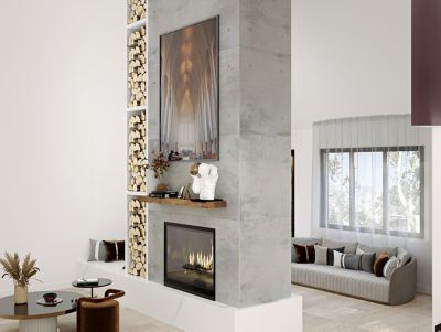 Image showing 11 th Dogberry Collections 60 in. Solid Timber Floating Shelf, Aged Oak