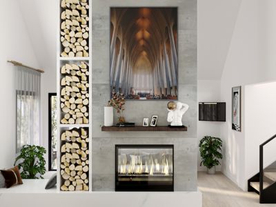 Image showing 8 th Dogberry Collections Solid Timber Floating Shelf, STIMB2463DKCHNONE