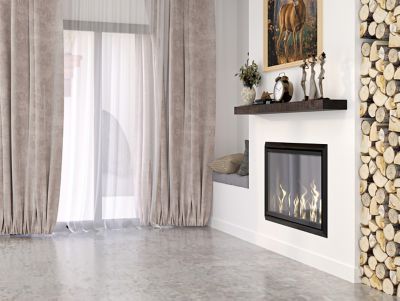 Image showing 7 th Dogberry Collections 36 in. Solid Timber Floating Shelf, Chocolate