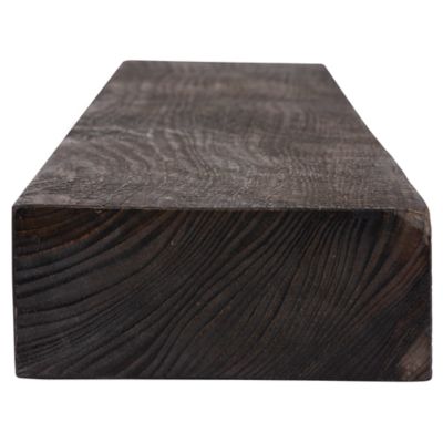 Image showing 5 th Dogberry Collections 60 in. Solid Timber Floating Shelf, Chocolate