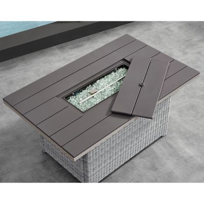 Image showing 7 th Deko Living Tricarico Outdoor Patio Set & Gas Firepit