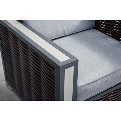 Image showing  Avola Outdoor Patio Set & Gas Firepit