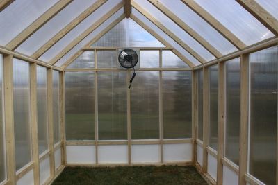 Image showing  8 x 12 EZ Greenhouse with Exhaust Fan
