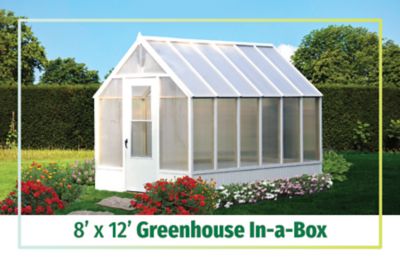 Image showing 6 th OverEZ 8 x 12 EZ Greenhouse with Exhaust Fan