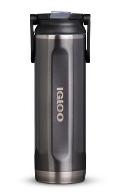Igloo 20 oz. Stainless Steel Sport Sipper Bottle, Carbonite