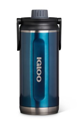 Igloo 36OZ Stainless Steel Twist n' Chug Bottle, Modern Blue