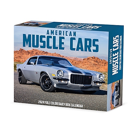 Willow Creek Press American Muscle Cars 2024 Box Calendar, 36129