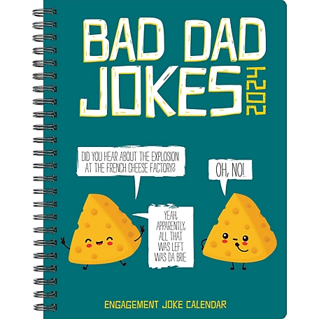 Willow Creek Press Bad Dad Jokes 2024 Engagement Calendar, 37836