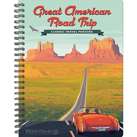 Willow Creek Press Great American Road Trip 2024 Engagement Calendar, 37874