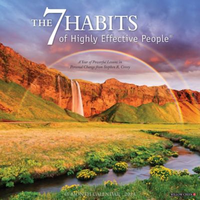 Willow Creek Press 7 Habits of Highly Effective People 2024 Wall Calendar, 31902