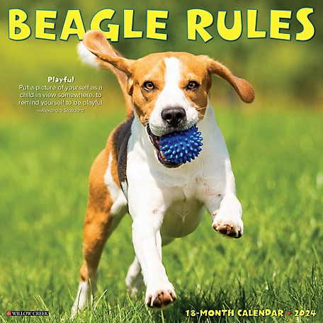 Willow Creek Press Beagle Rules 2024 Wall Calendar, 32350