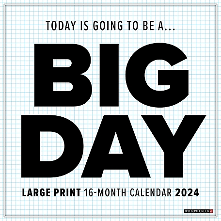 Willow Creek Press Big Day 2024 Wall Calendar, 32459
