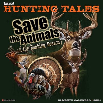 Willow Creek Press Buck Wear's Hunting Tales 2024 Wall Calendar, 32688