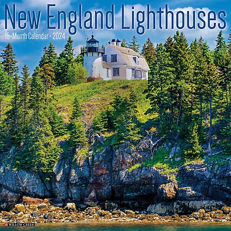 Willow Creek Press New England Lighthouses 2024 Wall Calendar, 34644