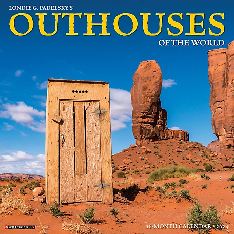 Willow Creek Press Outhouses 2024 Wall Calendar, 34767