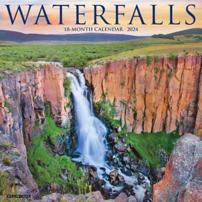 Willow Creek Press Waterfalls 2024 Wall Calendar, 35788