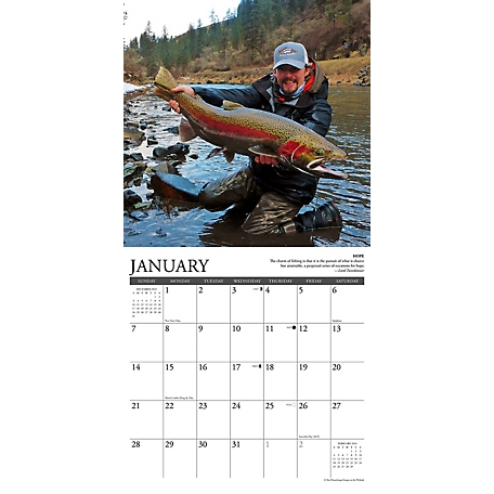 Willow Creek Press What Fly Fishing Teaches US 2024 Wall Calendar, 35856