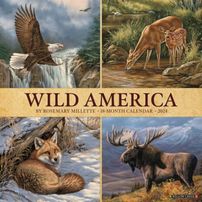 Willow Creek Press Wild America 2024 Wall Calendar, 35962