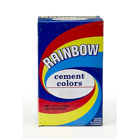 Mutual Industries 1 lb. Box of Rainbow Color Cement, Red