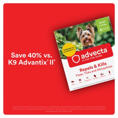 Image showing 7 th Advecta Ultra Flea and Tick Protection for Small Dogs 4-10 lb., 4 ct.