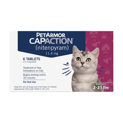 PetArmor Capaction Flea Tabs for Cats 2-25 lb., 6 ct.