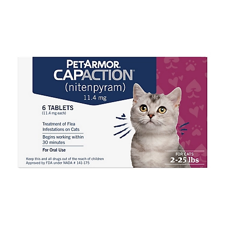 PetArmor Capaction Flea Tabs for Cats 2-25 lb., 6 ct.