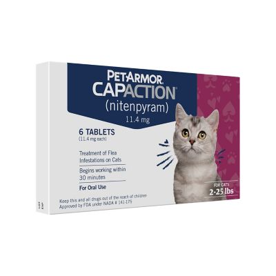 Image showing  Capaction Oral Flea Treatment Tablets for Cats 2-25 lb., 6 ct.