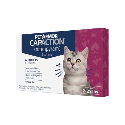 Image showing  Capaction Oral Flea Treatment Tablets for Cats 2-25 lb., 6 ct.