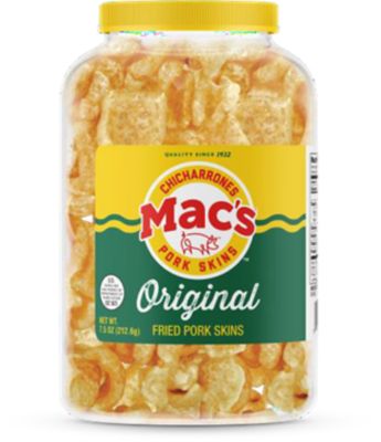 Mac's Original Pork Rind Barrel 7.5 oz., FGPS50028