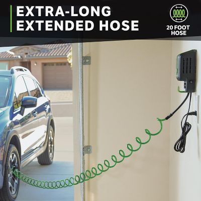Image showing  120V Garage Inflation Station for Easy On Demand Air with 20 ft. Coil Hose