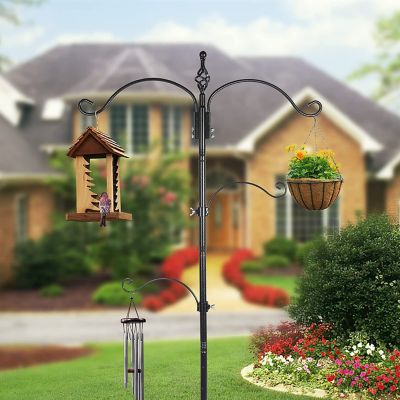 Image showing  Shepherd Hook Bird Feeding Station Feeder Pole