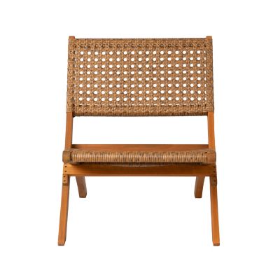 Image showing  Sava Indoor/Outdoor Folding Chair, Tan Wicker