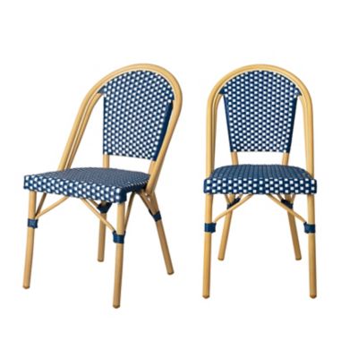 Balkene Home Arles French Bistro Wicker Chair - 2 Pack