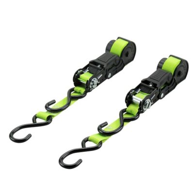 Image showing  1 in. x 12 ft. Retractable Ratchet Tie-Down Straps, 500 lb., 2-Pack, FH95358